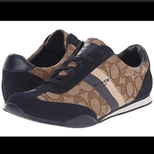 Coach Black and Tan Ketelson Sneaker